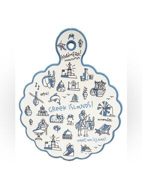 Greek Islands Wall Hanging Pot Holder Trivet